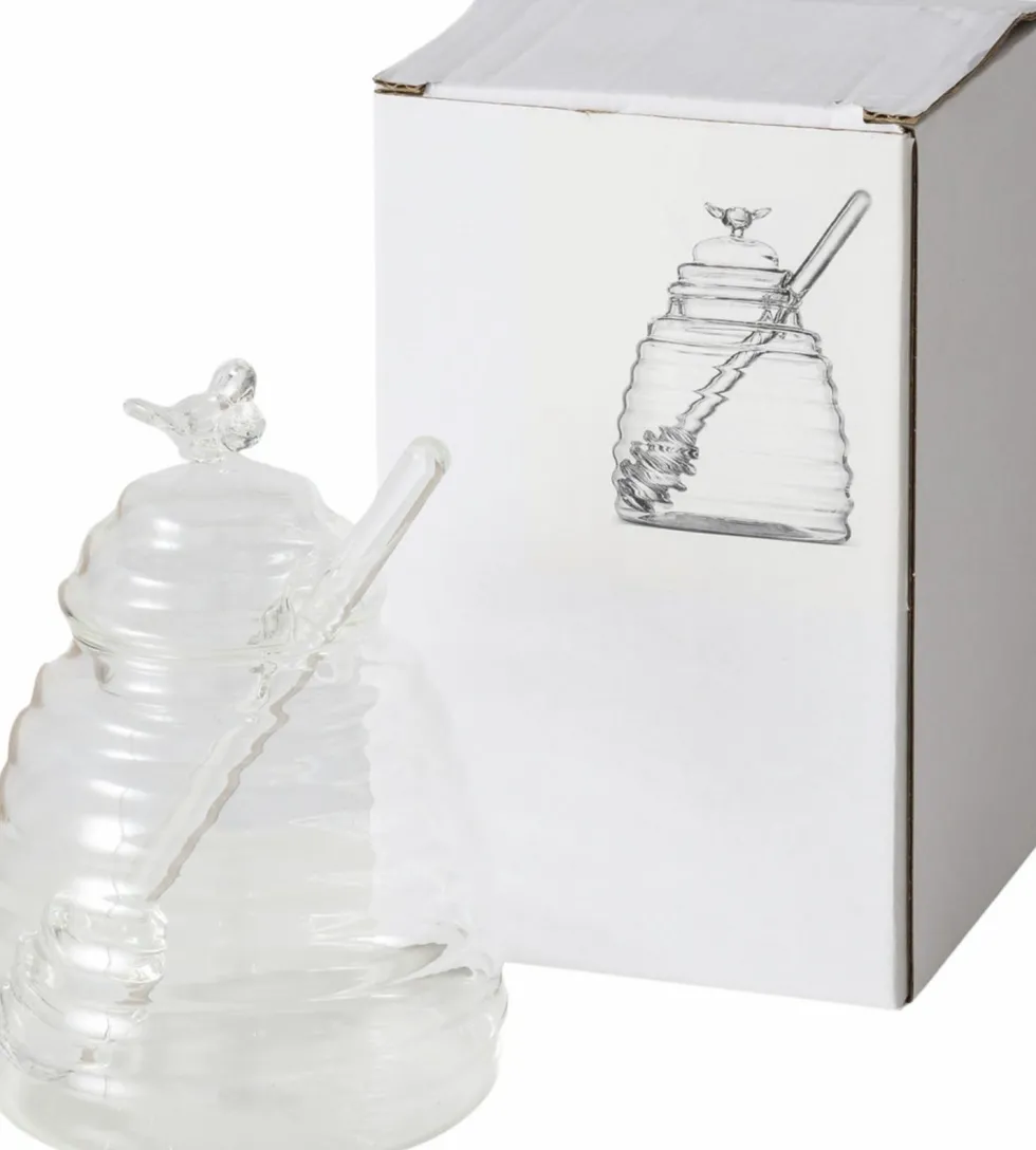 Boltze voorraadpot Honey transparant D 10 H 14,5 cm