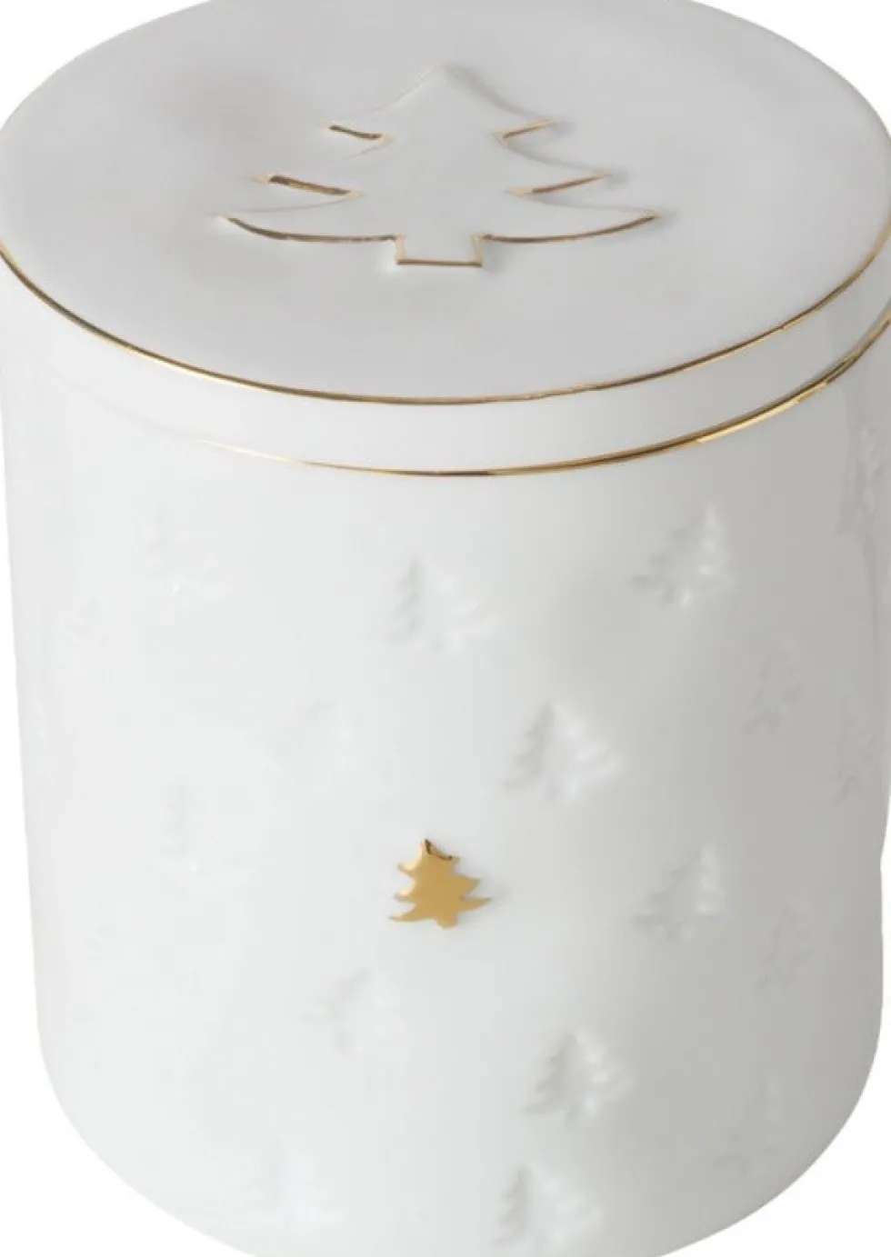 Boltze voorraadpot Pino wit D 11 H 13 cm