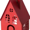 Boltze windlicht Dover rood 16 x 13,3 x 37,5 cm