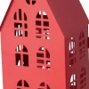 Boltze windlicht Dover rood 13 x 10,2 x 24,1 cm