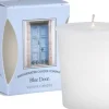Bridgewater geurkaars Blue Door wit 15 uur D 6 H 5 cm