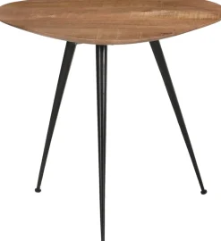 Brix bijzettafel Loua naturel / zwart 50 x 50 x 44 cm