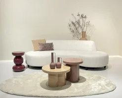 Brix bijzettafel Noa roze D 43 H 45 cm