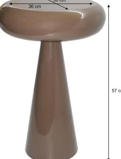 Brix bijzettafel Sam bruin D 36 H 57 cm