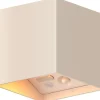 Calex wandlamp Falerna beige 8,5 x 8,5 x 8,8 cm 2 stuks