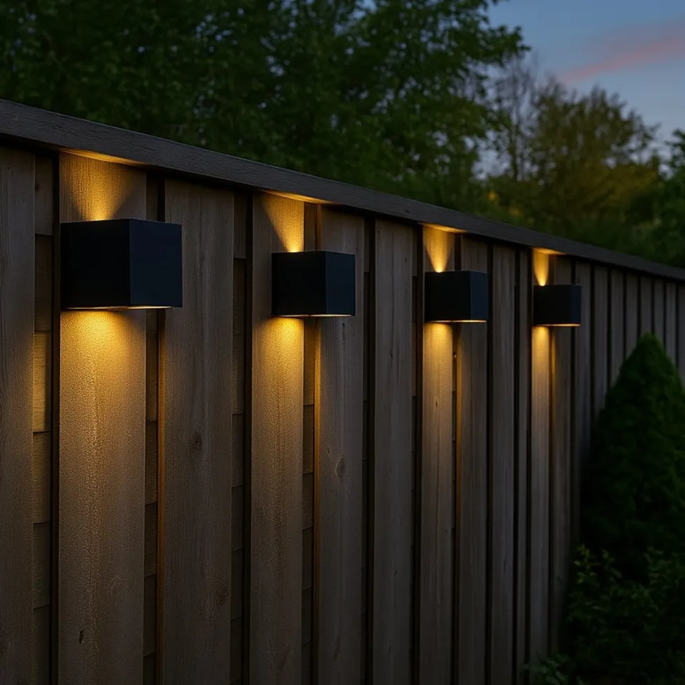 Calex wandlamp Falerna zwart 8,5 x 8,5 x 8,8 cm 2 stuks