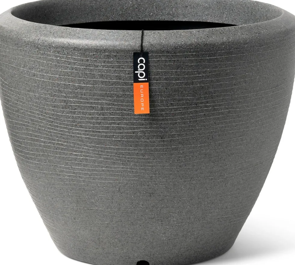 Capi Europe bloempot Granite antraciet D 60 H 48 cm