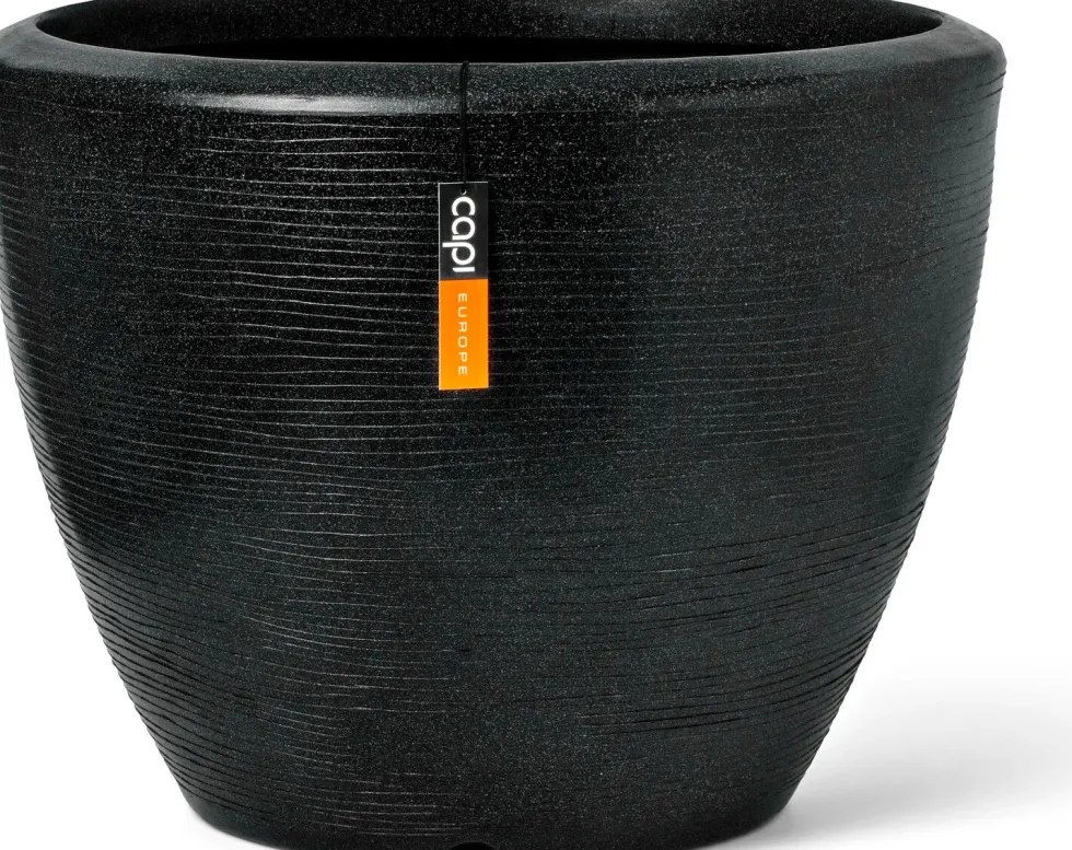 Capi Europe bloempot Granite zwart D 60 H 48 cm