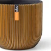 Capi Europe bloempot Groove goud D 23,5 H 20,8 cm