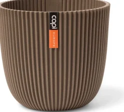 Capi Europe bloempot Groove taupe D 25 H 23 cm