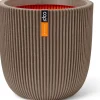 Capi Europe bloempot Groove taupe D 54 H 52 cm