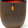 Capi Europe bloempot Groove zwart / goud D 35 H 34 cm