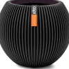 Capi Europe bloempot Groove zwart D 12 H 10 cm