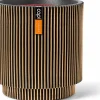 Capi Europe bloempot Groove zwart / goud D 43,5 H 46 cm