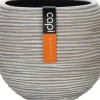 Capi Europe bloempot Nature-Rib crème D 21,5 H 18 cm
