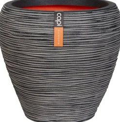 Capi Europe bloempot Nature-Rib antraciet D 42 H 38 cm