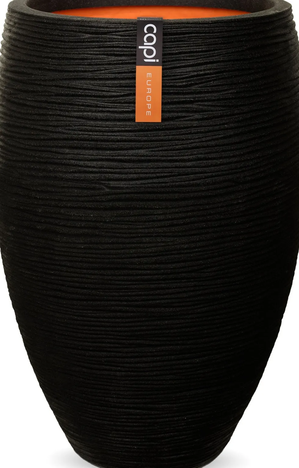 Capi Europe bloempot Nature-Rib zwart D 40 H 60 cm