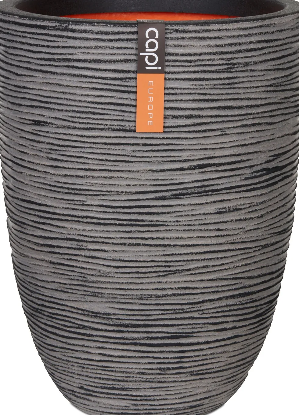 Capi Europe bloempot Nature-Rib antraciet D 46 H 58 cm