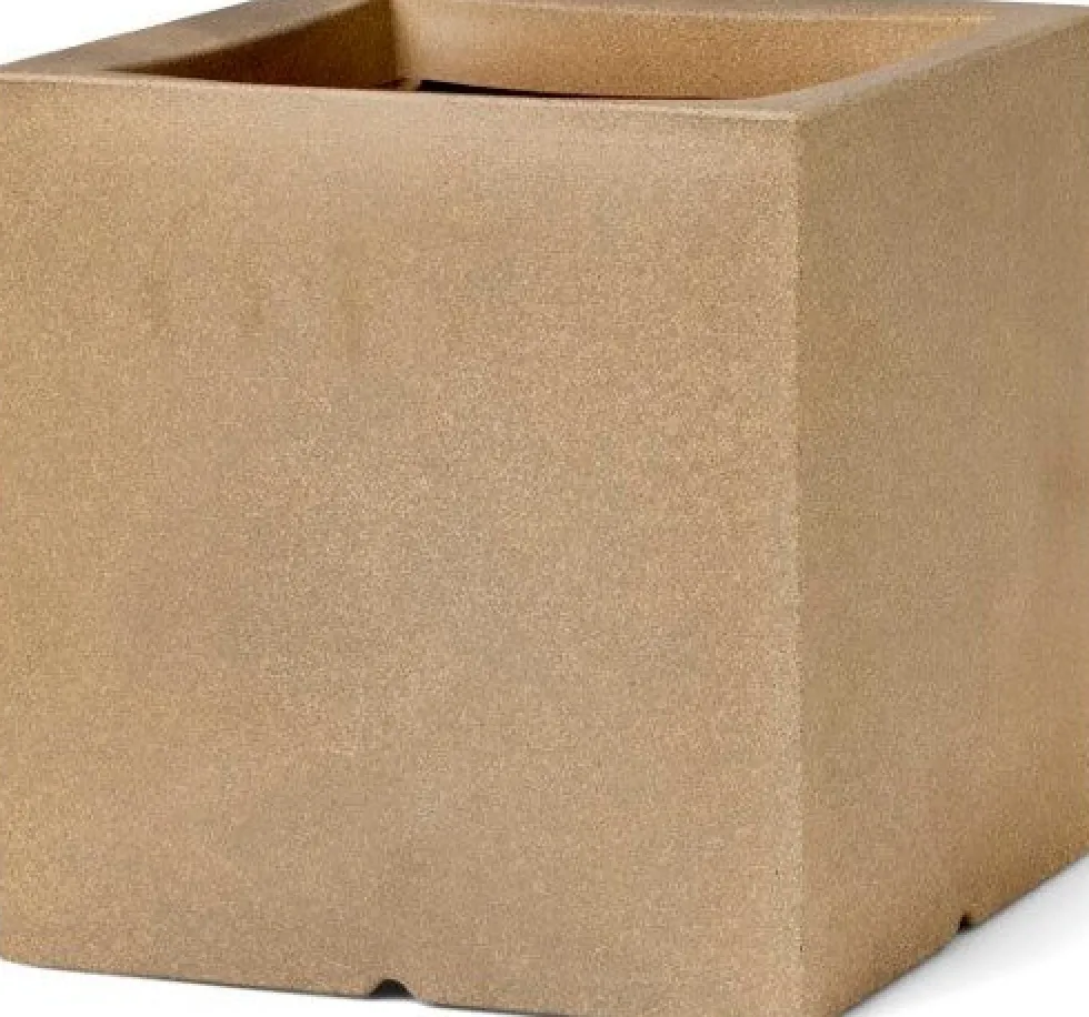 Capi Europe bloempot Smooth beige 40 x 40 x 40 cm