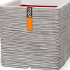 Capi Europe plantenbak Nature Rib ivoor 30 x 30 x 30 cm