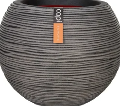 Capi Nature pot bol row D 40 H 32 cm zwart grijs