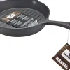 Cast Iron grillpan zwart D 28 H 5 cm