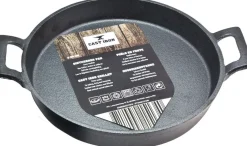 Cast Iron ovenschaal gietijzer zwart D 20 H 3 cm