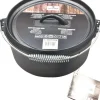 Cast Iron pan met deksel zwart D 28 H 11 cm