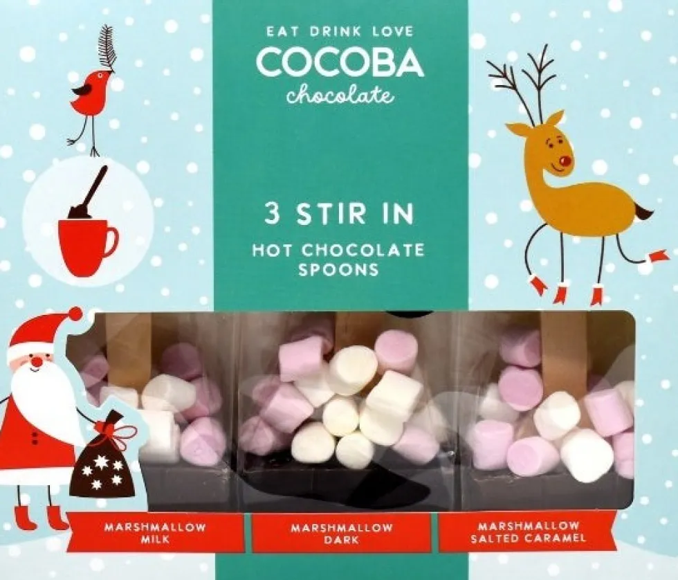 Chocoba Chocolate hot chocolate marshamllow spoons 3 stuks