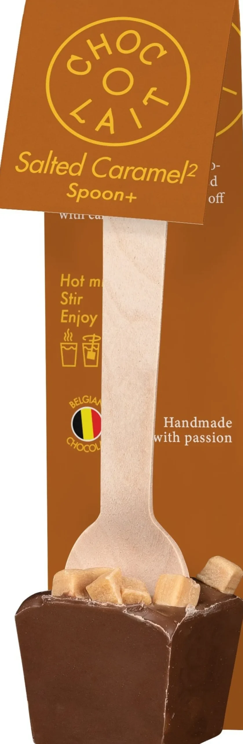 Choc-o-lait chocolademelk lepel dubbel karamel