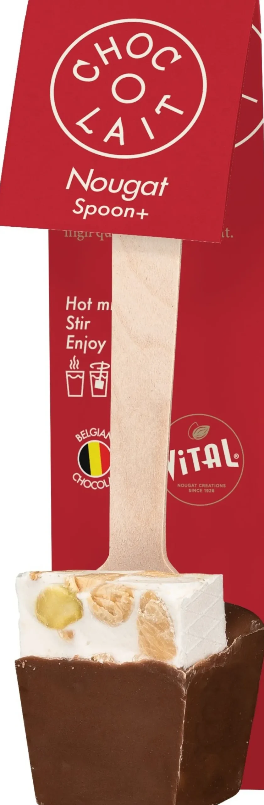 Choc-o-lait chocolademelk lepel nougat