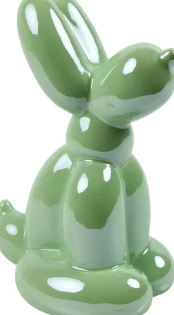 Countryfield beeld Aurora ballondier zittend groen 13,5 x 8,6 x 18,3 cm