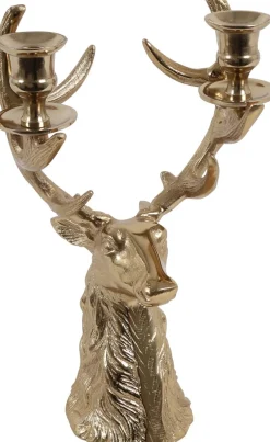Countryfield kandelaar Zev goud 14 x 18 x 34 cm