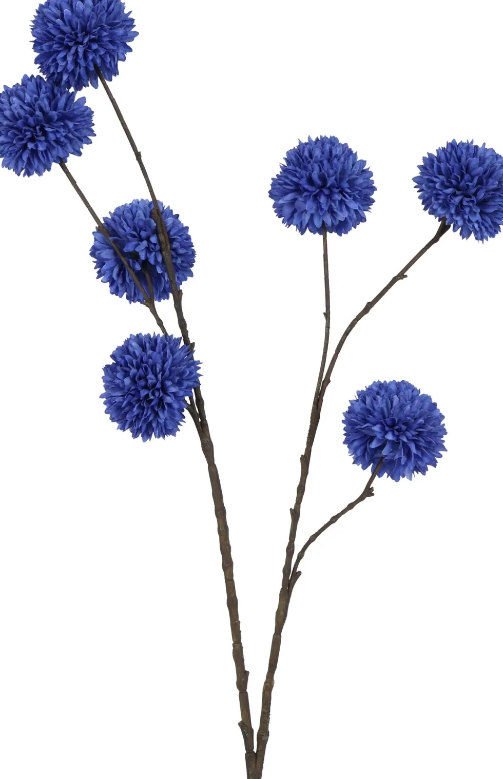Countryfield kunstbloem Chrysant blauw H 107 cm