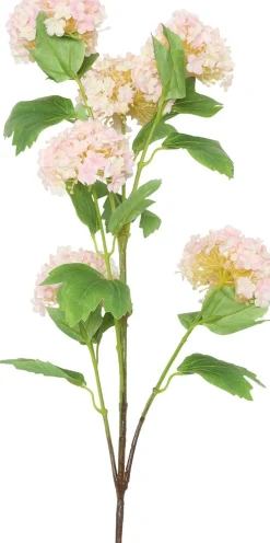 Countryfield kunstbloem Gelderse roos roze H 90 cm