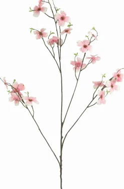 Countryfield kunstbloem Kornoelje roze H 128 cm