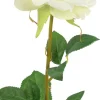 Countryfield kunstbloem Roos wit H 108 cm
