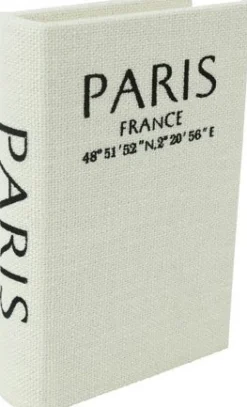 Countryfield opbergdoos Boek Paris wit 16 x 11 x 3 cm