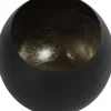 Countryfield waxinelichthouder Obion zwart D 15,5 H 14,5 cm