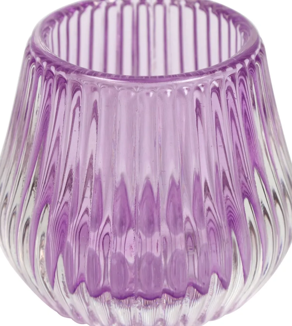 Countryfield waxinelichthouder Carlin paars D 7,2 H 6,5 cm