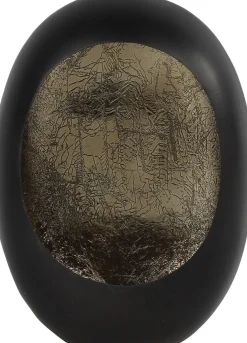 Countryfield waxinelichthouder Eggy zwart 11,5 x 21 x 29 cm