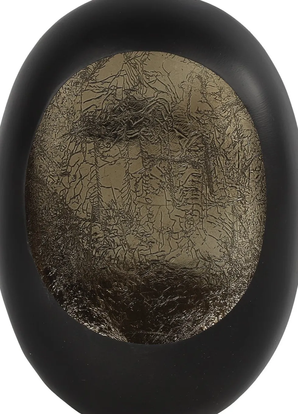 Countryfield waxinelichthouder Eggy zwart 11,5 x 21 x 29 cm