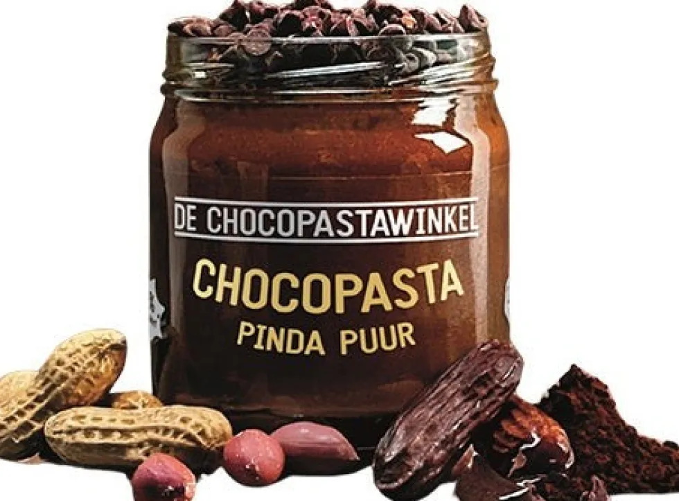 De Chocopastawinkel pinda puur 380 gr