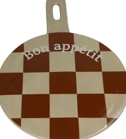 Decoratiebord bruin / crème 40,5 x 30,3 x 1,5 cm