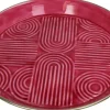 Decoratiebord Coral roze D 36 H 4 cm