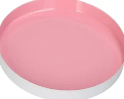 Decoratiebord Sabine roze D 15 H 2 cm