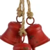 Decoratie hanger bel rood 15 x 8 x 40 cm