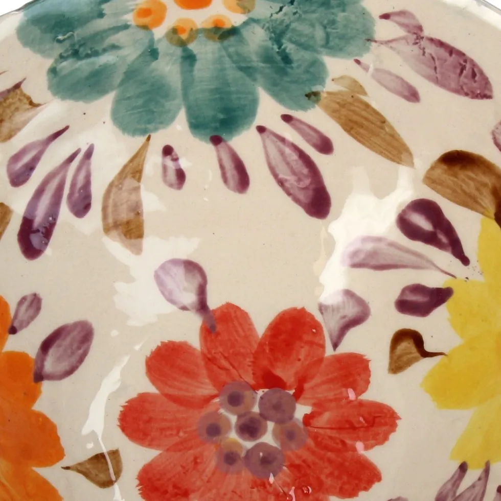 Decoratieschaal Fleur multi D 22,5 H 8,5 cm