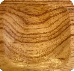 Decoratieschaal naturel 7,5 x 7,5 x 1,5 cm