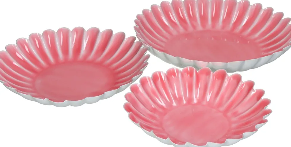 Decoratieschaal Sab roze D 31 H 6 cm